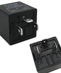 3 Pin LED Flasher Relay for Turn Signals, Fixed 12V Electronic Blinker, Compact 1.18 Inch Square, CF13 Style Auto Blinkers