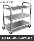 Rolling metal cart on 4 Pack 5 Inch Scaffolding Rubber Swivel Caster Wheels With Dual Locking Heavy Duty Casters 1.26 Inch Square Stem 440 Lbs Per Wheel 360 Degree Rotation Non Marking Quiet Rolling For Carts Benches And Workstations