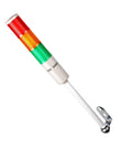 Industrial Signal Tower Light Set For Factory Floors With RGB LED Indicators 110V 3 Tiers LED Andon Light Without Sound High Brightness