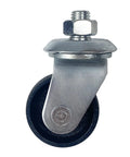 Floor Jack Casters For 3 Ton Jacks, Cast Iron Caster Wheels, Heavy Duty Replacement Parts with 12mm Stem, close-up view
