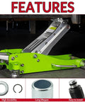 3 Ton Floor Jack Replacement Parts Kit For Dual Pump Hydraulic Jacks Including Horizontal Double Pump Piston Plunger Washers And Retaining Ring Restore Full Power And Smooth Lifts displayed with features and components