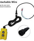 3 Wire Dump Trailer Remote Control Switch For 12V DC Hydraulic Pump Up Down Control Single Acting Trailer Controller showing detachable wire