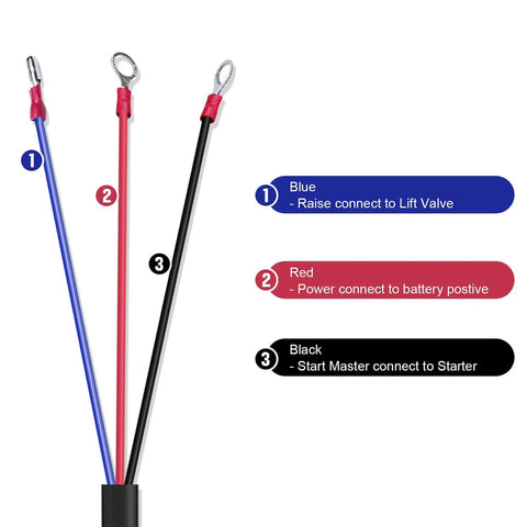 3 Wire Dump Trailer Remote Control Switch For 12V DC Single Acting Hydraulic Pump Power Unit Fits Lift Unloading wiring diagram