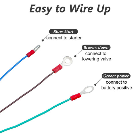 3 Wire Dump Trailer Remote Control Switch For 12V DC Hydraulic Pump Up Down Control Single Acting Trailer Controller wiring diagram
