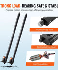 Two Pack 30 Inch Linear Actuator Kit With Wireless Remote, aluminum alloy tube, electroplated iron head, high torque motor