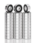 Set Of 30 Premium 608 2RS Ball Bearings With Double Rubber Seals For Ultra Smooth Rotation And Long Lasting Durability
