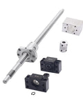 High Precision 300mm Ball Screw System With 12mm Diameter 4mm Lead End Processing Metal Ball Nut BK10 And BF10 End Supports And Coupler