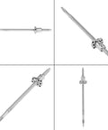 300mm Rolled Ballscrew Ball Nut Anti-Backlash For Precision CNC Linear Motion, Durable Silver Finish, Multiple Angles