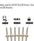 ✝️ 2pcs 300mm（11.81 inches）tr8x8 lead screw with t8 brass nut for LCD DLP SLA 3D printer Z axis and CNC machine
