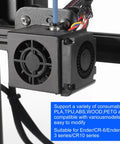 3D printer with a 6 Pack 3010 30x30x10mm Brushless DC Cooling Fan attached, showing a side view of fan in electronics enclosure.