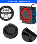 6 Pack 3010 30x30x10mm Brushless DC Cooling Fans with sleeve bearings for electronics enclosures, shown in close-up view.