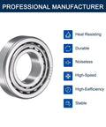 2 Pack 30206 Tapered Roller Bearing Cone and Cup Set, 30mm Bore 62mm OD 17.5mm Cup Width, Chrome Steel Wheel Bearings, ABEC-3