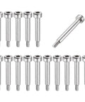16 Pcs 304 Stainless Steel Shoulder Bolts With Hex Socket, 4mm Shoulder Dia, 20mm Shoulder Length, M3x0.5 Thread, Heavy Duty Set