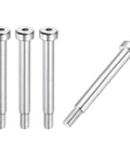 4 Pack 304 Stainless Steel Shoulder Bolts With 6mm Shoulder Diameter And 40mm Shoulder Length M5x0.8 Thread Hex Socket Heavy Duty