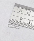 Thirteen Millimeter 304 Stainless Steel Spring Clip Hooks Rust Proof Lanyard Snap Clips Pack Of 50 shown with a measuring ruler
