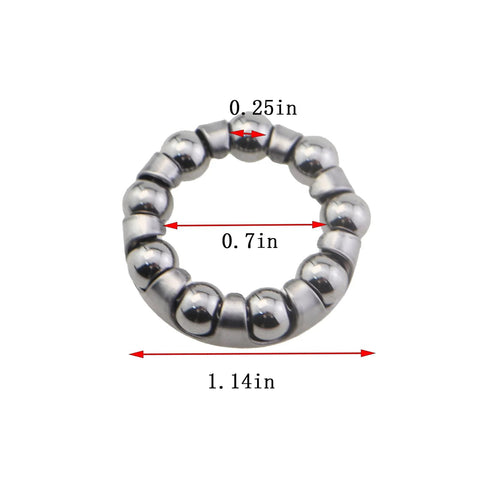 Two Pack 1/4 Inch Ball Bearings For Bike Cranksets 304 Stainless Steel Rust Resistant 29mm 18.2mm Ideal Replacement