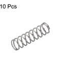 Durable 304 Stainless Steel Compression Spring With 3mm Outer Diameter 0.3mm Wire 10mm Free Length 10 pack displayed