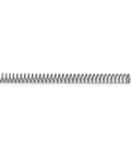 304 Stainless Steel Compression Spring, 3mm Outer Diameter, 0.4mm Wire Size, 40mm Free Length, Silver Tone, Pack Of 10, side view
