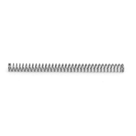 304 Stainless Steel Compression Spring, 3mm Outer Diameter, 0.4mm Wire Size, 40mm Free Length, Silver Tone, Pack Of 10, side view