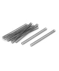 304 Stainless Steel Compression Spring, 3mm Outer Diameter, 0.4mm Wire Size, 40mm Free Length, Silver Tone, Pack Of 10, Built Tough
