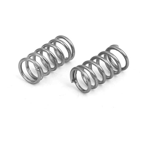 304 Stainless Steel Compression Spring 5mm O.D., 0.6mm Wire, 10mm Free Length, Silver Tone, 10 Pack for Electronics, Mechanical DIY