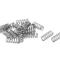 304 Stainless Steel Compression Spring Set, 4mm Outer Diameter, 0.5mm Wire, 10mm Free Length, Silver Tone, 20 Pieces