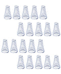 304 Stainless Steel Tapered Spring Set 20 Pack Conical Cone Compression Springs For Tower Pressure Applications Wire Diameter 0.3 To 0.8 Mm Height 5 To 30 Mm Durable Corrosion Resistant Reusable For DIY Repairs And Mechanical Projects