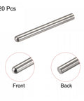 Heavy Duty 3x28mm Dowel Pins Set In 304 Stainless Steel With Round Head And Flat Chamfered End, 20 Pieces For DIY Furniture Assembly