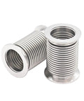 304 stainless vacuum bellows hose with KF flanges