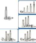 Hex socket shoulder bolts set, 30pcs, stainless steel, 6mm dia, M5x15mm, Amazon.