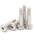 Heavy Duty 304 Stainless Steel Hex Socket Shoulder Bolts Pack Of 30 6mm X M5 X 15mm With Socket Cap Head for Machinery