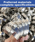 40 Piece Hose Clamp Set With 304 Stainless Steel Assortment From One Quarter Inch To One And One Eighth Inch Small Worm Gear Clamps Kit