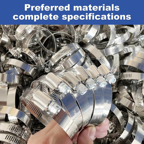 40 Piece Hose Clamp Set With 304 Stainless Steel Assortment From One Quarter Inch To One And One Eighth Inch Small Worm Gear Clamps Kit