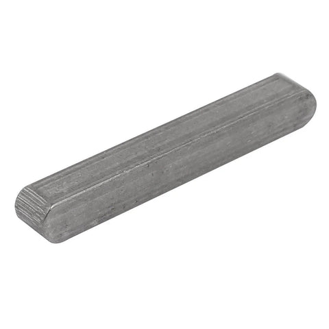 Key Stock Set Of 4, 304 Stainless Steel Key Stock, Round Ended, Pro Grade 36mm By 5mm By 5mm in silver tone for precision machining.
