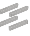 Key Stock 40mm By 6mm By 6mm 304 Stainless Steel Round Ended Keystock Pack Of 4 Undersized Tolerance Corrosion Resistant Silver Tone