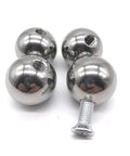 304 Stainless Steel Threaded Steel Ball, Half-Hole Threaded Steel Ball, M2 Drilled Threaded Steel Ball, 20mm diameter, 3 pcs pack