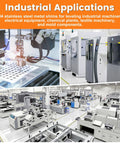 Industrial machinery using 30 Piece Shim Stock Assortment Set 2 In W X 6 In L Metal Shims For Leveling And Alignment Premium 304 Stainless