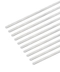 304 Stainless Steel Round Rods 3mm x 450mm Solid Shafts for DIY Model Cars Planes Helicopters Pack of 10 Silver Tone Craft Rods