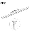 Durable 304 Stainless Steel Solid Round Rods Set For DIY Lathe Projects Two Pieces Five Sixteenth Inch By Fourteen Inch Silver Finish