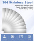 Premium Pro Grade 304 Stainless Steel Shim Stock Set 30 Pcs, fanned sheets showing durability and corrosion resistance.