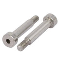304 Stainless Steel Hex Socket Shoulder Bolt Set 25mm Shoulder Length 6mm Shoulder Diameter M5 Thread Fully Threaded 10 Pack