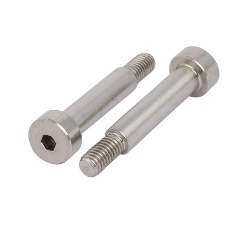 304 Stainless Steel Hex Socket Shoulder Bolt Set 25mm Shoulder Length 6mm Shoulder Diameter M5 Thread Fully Threaded 10 Pack