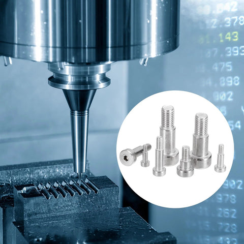 2 Pack 304 Stainless Steel Shoulder Bolts With Hex Socket For Heavy Duty Machines, 10mm Shoulder Diameter, industrial equipment in use