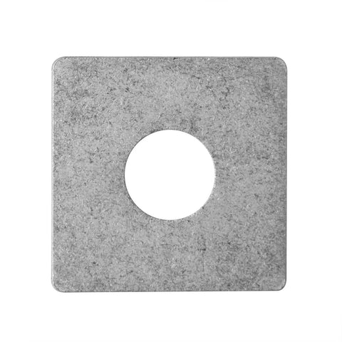 20-pack 304 stainless square washers for strut channel systems distribute load around bolt holes, prevent pull-through