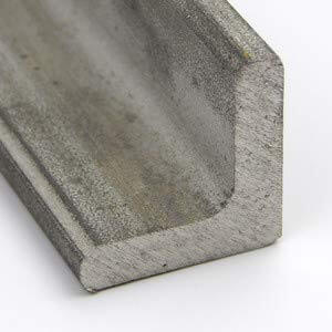 304 Stainless Steel Angle Equal Leg Three Quarter Inch With One Eighth Inch Wall 24 Inch Length Mill Finish Unpolished Bar