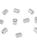 10 pcs 304 stainless steel push fit ball spring plungers with 5mm x 6mm body, precision positioning components for mechanical devices
