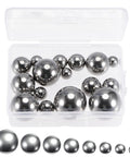 Eight Size Bearing Ball Set 16 Pieces In 304 Stainless Steel With Handy Storage Box For Bearings Gears Hubs And Machinery