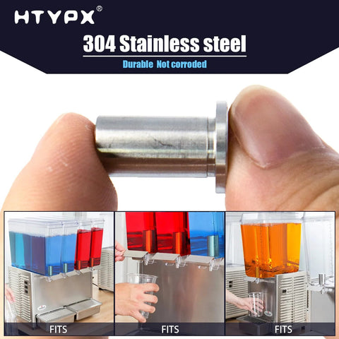 Stainless Steel Bearing Sleeve Model 3220, 304 Grade, corrosion resistant, for Crathco beverage machines, shown in manual handling.