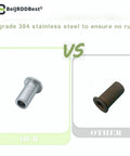 Comparison of 304 stainless steel Bearing Sleeve Replacement Kit 3220 and other material for Crathco D and E Series