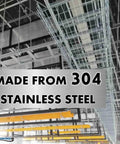 Stainless Steel Strengthening Bar Coupler Splice Connection Hardware For Wire Mesh Cable Tray And Cable Management Rack NEC Approved